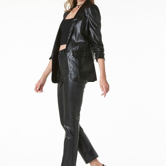 Tart Collections Kia Vegan Leather Blazer - Picture 3 of 6